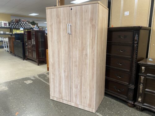 Birch Veneer 5-Tier Storage Cabinet