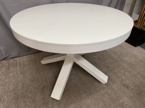 WEST ELM White Poppy Extendable Dining Table w/ Leaf