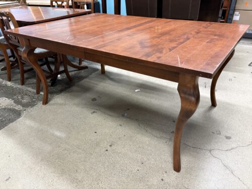 NICOLAS & STONE Solid Wood Rectangular Dining Table w/ Cabriole Legs