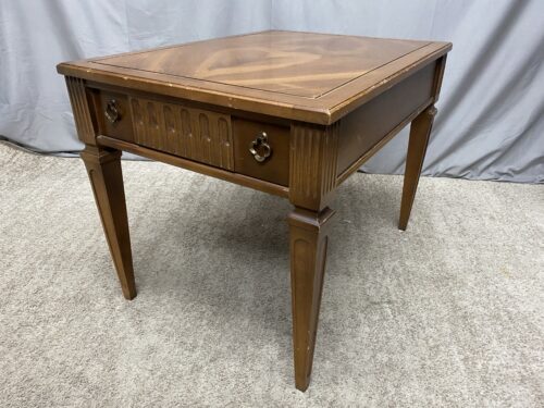 BASSETT Vintage Neoclassical Single Drawer End Table