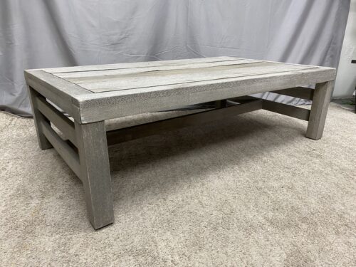 WORLD MARKET Modern Rustic Weathered Grey Rectangular Coffee Table