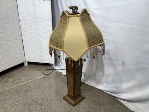 Vintage Pagoda Style Elephant Table Lamp