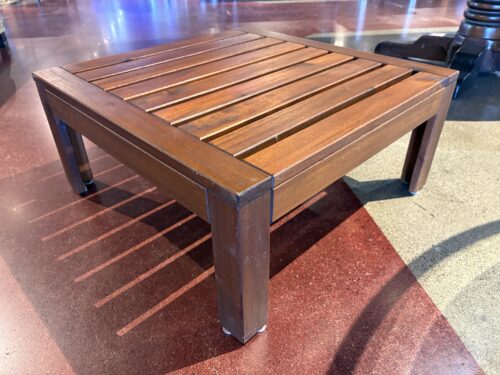 IKEA Applaro Outdoor Wooden Table with Brown Stain