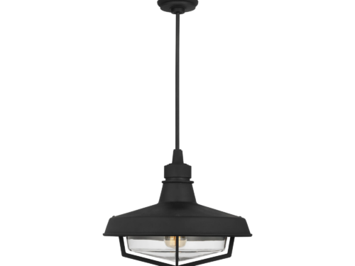 VISUAL COMFORT CO. Black Metal Hollis Large Pendant