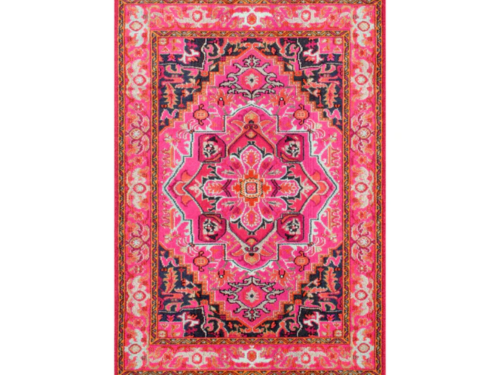 CASABLANCA Made in Turkey Pink 7x9 Area Rug