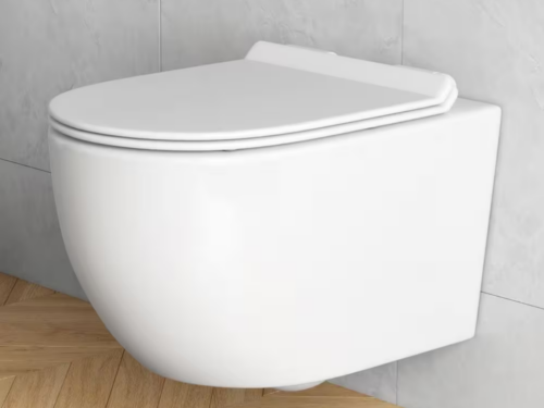 NEW! ERIDANUS Hampton Wall hung Toilet 0.8/1.6 GPF Dual Flush Elongated Bowl Toilet