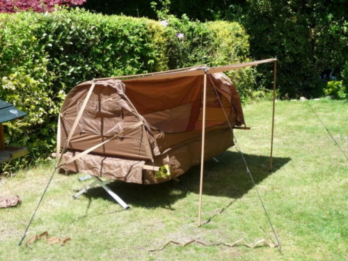 NEW! VENTURA CAMP SYSTEMS  Cabin Cot Brown All-In-One Off-Ground Cot Tent