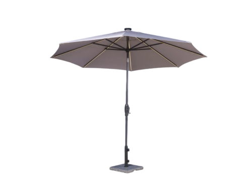 NEW! SUNVILLA  Cream 10" Inch Auto-Tilt Market Umbrella with No Base
