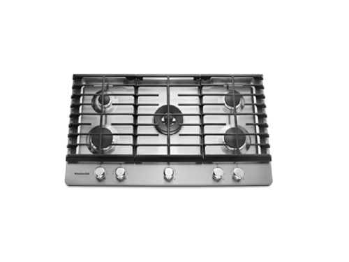 KITCHEN AID 36" 5-Burner Gas Cooktop  Model #KCGS556ESS