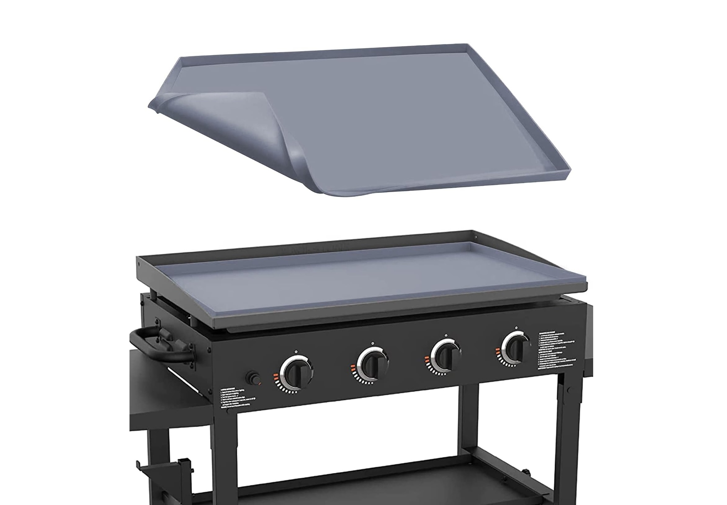 36″ Magnetic Protective Griddle Mat Cover – Navy Blue