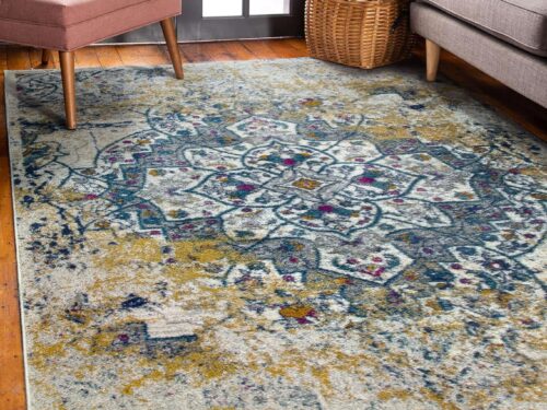 NEW! LEICK HOME Vienne Vintage Rug 5'3"x7'7"