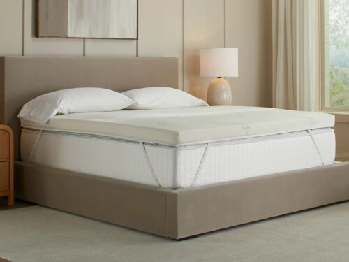 NEW! SAATVA Graphite Memory Foam King Size Mattress Topper