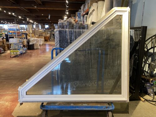 Triangular White Acrylic Frame Window