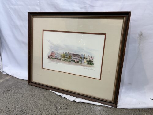 "Rainbow Row" by artist Ann Nicholls Williams