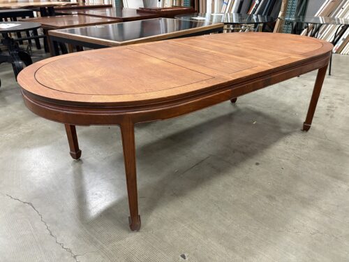 Antique Ming Dynasty Mahogany Dining Table with 2 Leaf Inserts