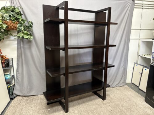 Modern Open 4-Tier Wooden Bookshelf