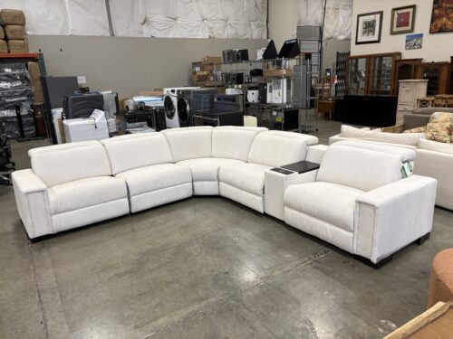 NEW! LA-Z-BOY Armitage Ivory 6 Piece Power Reclining Sofa with Storage and Charging Console