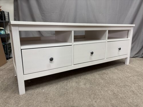 IKEA Hemnes White 3-Drawer TV Stand