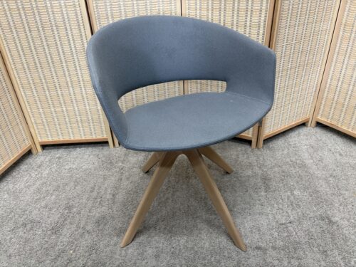 ANDREU WORLD Ronda Pewter Swivel Lounge Chair