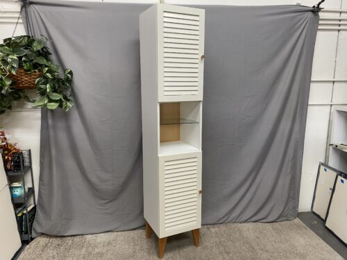 IKEA White 2-Door 8-Shelf Storage Cabinet