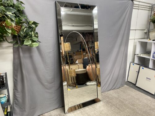 COASTER Full Length Frameless Beveled Edge Hanging Mirror