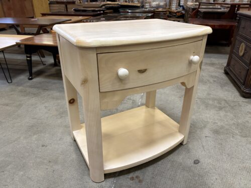 STANLEY White Washed Birch Single Drawer Nightstand