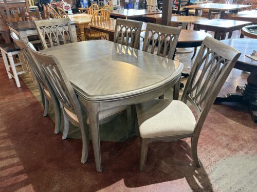 Kelly Ripa Home Silver Tone 7 Piece Dining Set