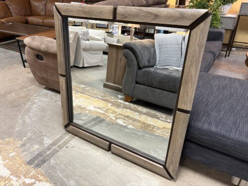 ASPENHOME Rustic Two Tone Grey Square Mirror