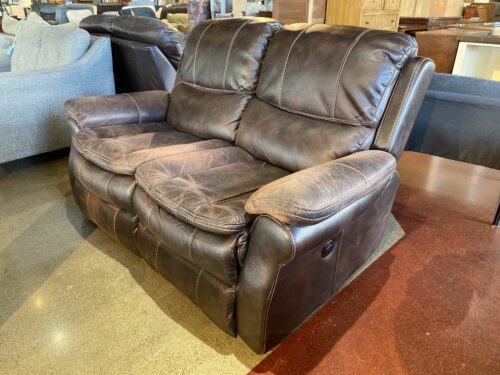 Deep Brown Plush Power Reclining Loveseat