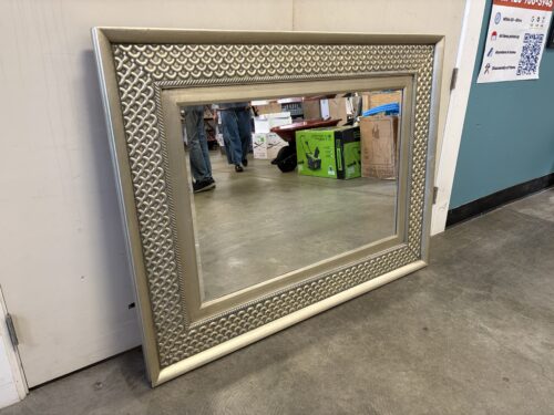 Rectangular Wall Mirror and Oversized Frame with High Relief Scale Border