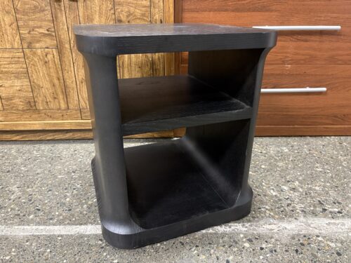 RESTORATION HARDWARE Byron Black Oak Square Side Table