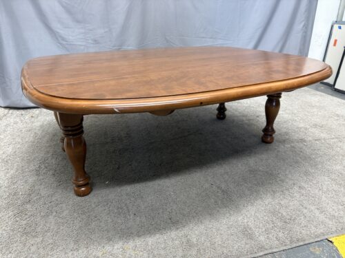 Vintage Traditional Chestnut Finish Drop Leaf Coffee Table