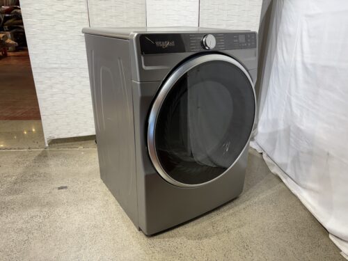 WHIRLPOOL 7.4 cu. ft. Vented Front Load Electric Dryer in Radiant Silver with Steam Capabilities in Radiant Silver Model # wed6720rr0