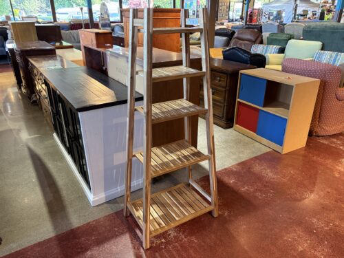 NEW! IKEA STOREDAMM Natural Wood Ladder Shelf