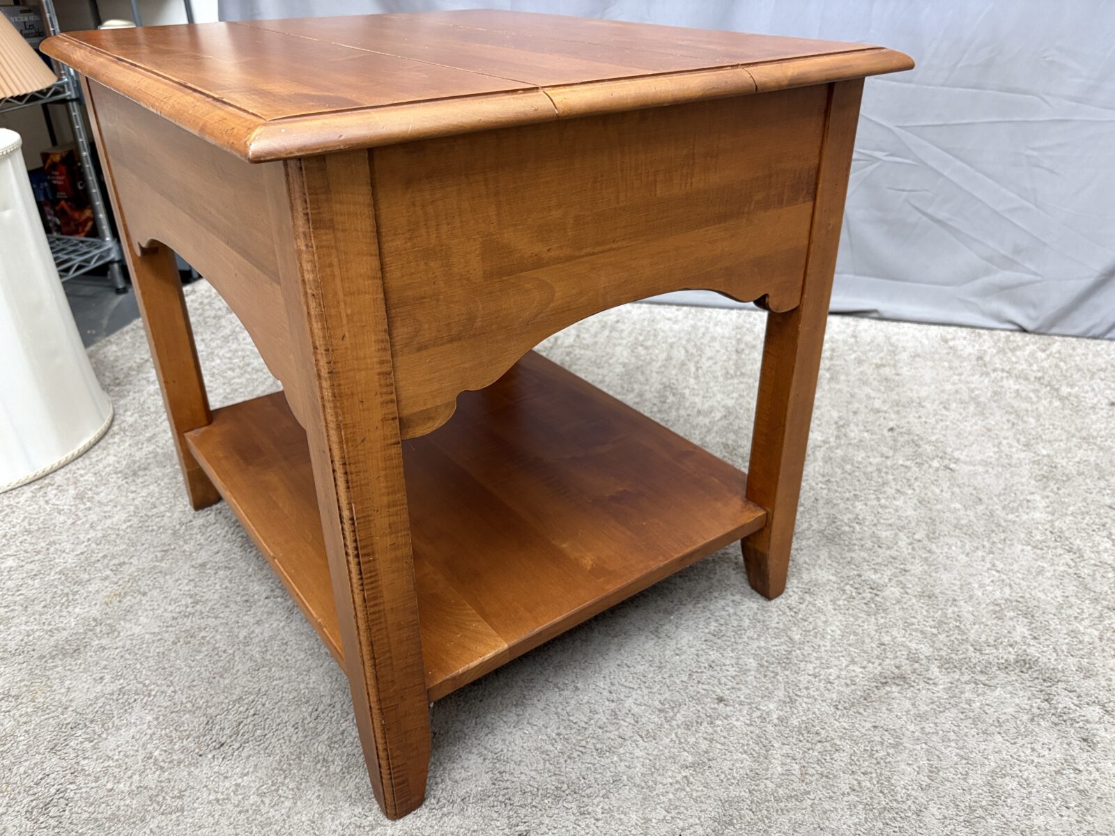 ETHAN ALLEN Sienna Shaker Single Drawer Side Table | Habitat