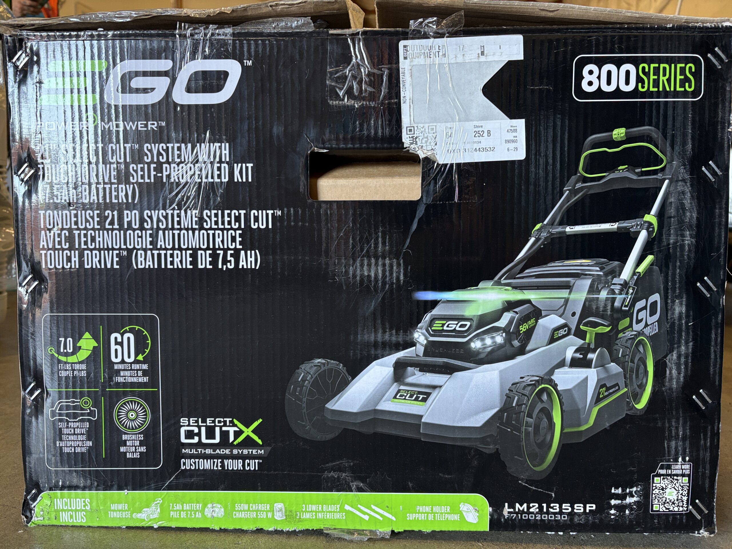 NEW! EGO 800 Series Select Cut System 21" Power Mower with Self-Propelled Touch Drive
