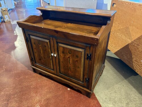 Dry Sink Cabinet with a Pennsylvania-Dutch Style Stenciled Design
