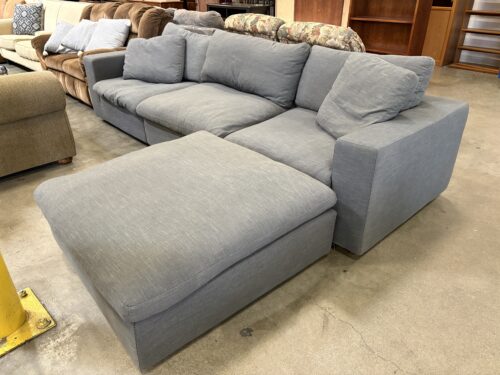 MODWAY Commix Modualr Down Filled Sectional in Charcoal Grey