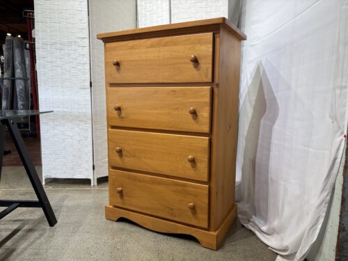 MAKO Polo Four Drawer Deep Dresser in Honey
