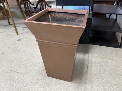 Copper Colored Square Planter