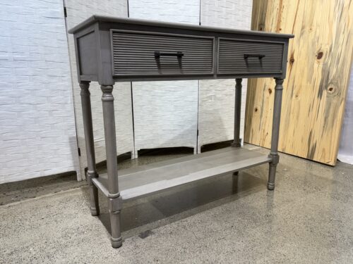 Ryder 35.5 in. Rustic Gray 2-Drawer Console Table
