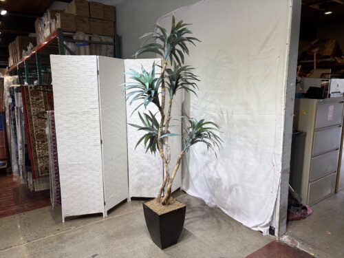 Artificial Madagascar Dragon Tree in Metal Pot