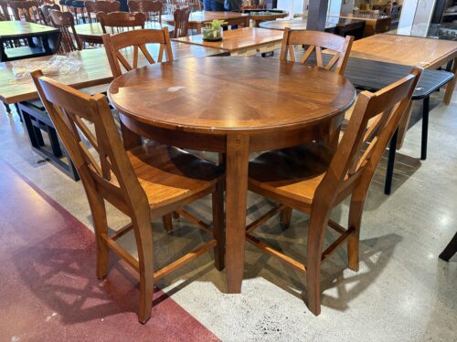 Round Counter Height Dining Table Set (Set of 4)