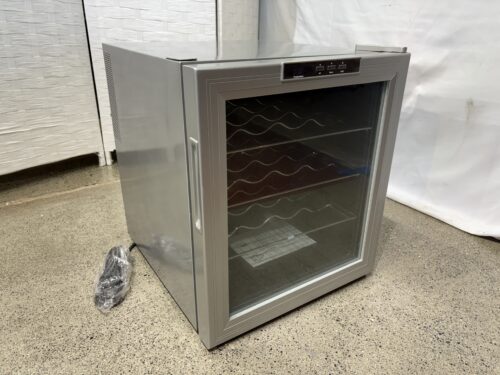 Silver Freestanding Thermoelectric 12-Bottle Wine Cooler
