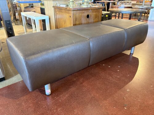 ARCADIA FURNITURE Dark Gray Commercial 3-Seat Bench