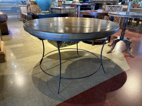 Industrial Style Round Rustic Coffee Table