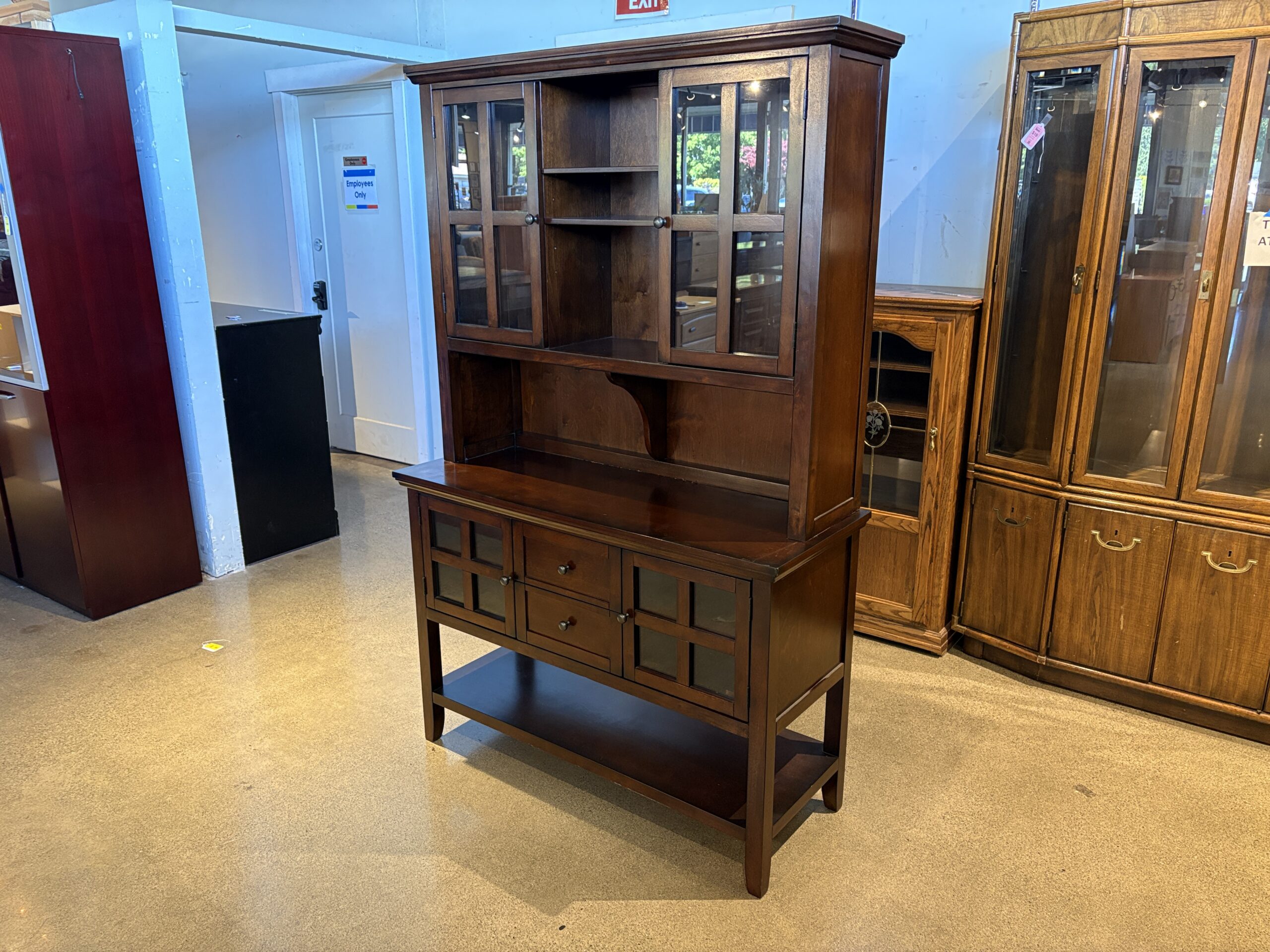 PIER 1 Dark Wood Dining China Hutch