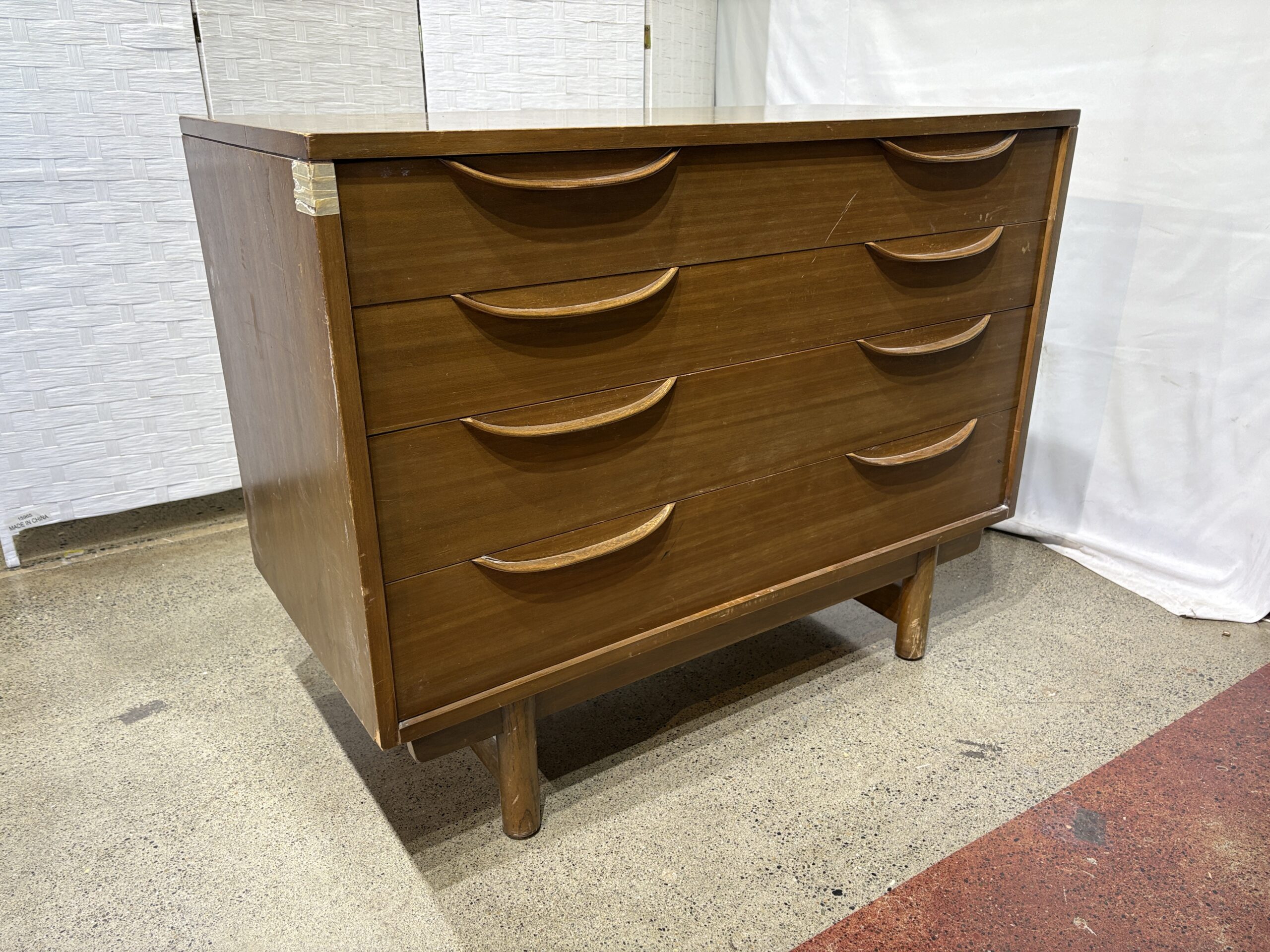 RICHARDSON BROS Vintage Mid-Century Modern The Peabody Collection 4-Drawer Dresser