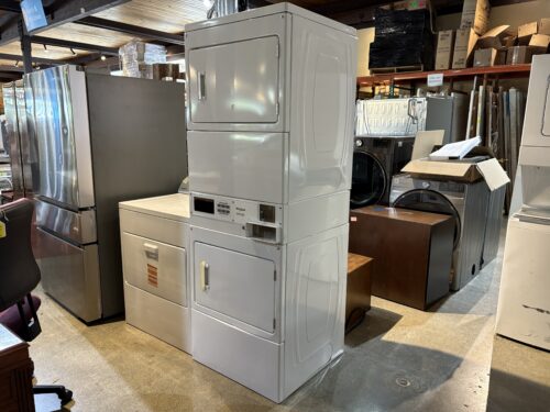 WHIRLPOOL 7.4 Cu. Ft. Commercial Electric Stack Dryer with Coin Drop and Coin Box Model # CESP2958JQ