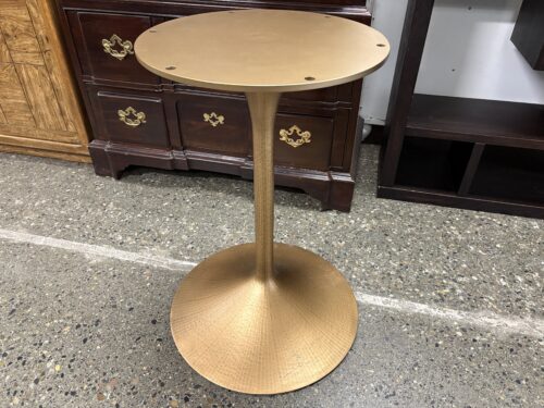 RESTORATION HARDWARE Aero Small Round Brass Table Base